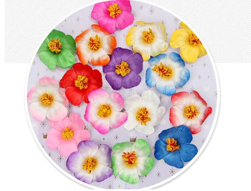 100 шт. 9 см искусственный тропический Гибискус из пеноматериала 16 цветов|flower head|foam