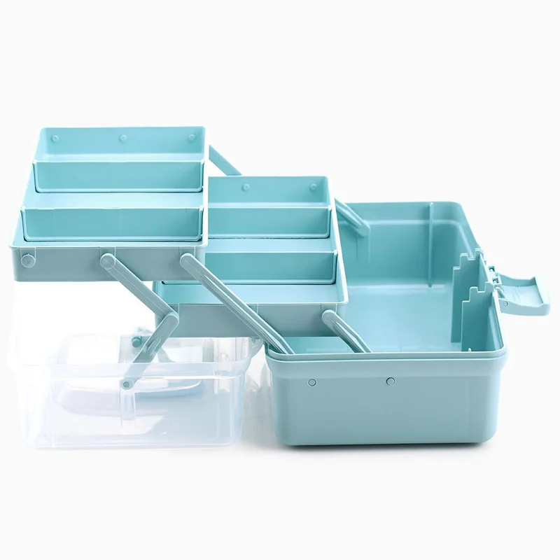 

Three-Layer Multi-Function Storage Box Large-Capacity Storage Box Medicine Box Plastic Tool Storage Box Storage Organizer