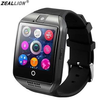 

ZEALLION Q18 Smart Watch Sync Notifier Support Sim Card Bluetooth Connectivity For Android IOS Smartwatch PK GV18 GT08 DZ09