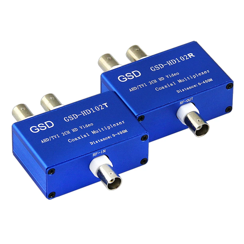 Goedkoop CCTV Camera AHD hdtvi hdcvi 1080 p coaxiale video multiplexer Beveiliging Signaal Transmissie Afstand voor hikvision dahua AHD camera