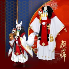Игра Onmyoji Косплей Костюм демон лиса элегантность Косплей Костюм Кимоно костюм униформа косплей костюм для взрослых
