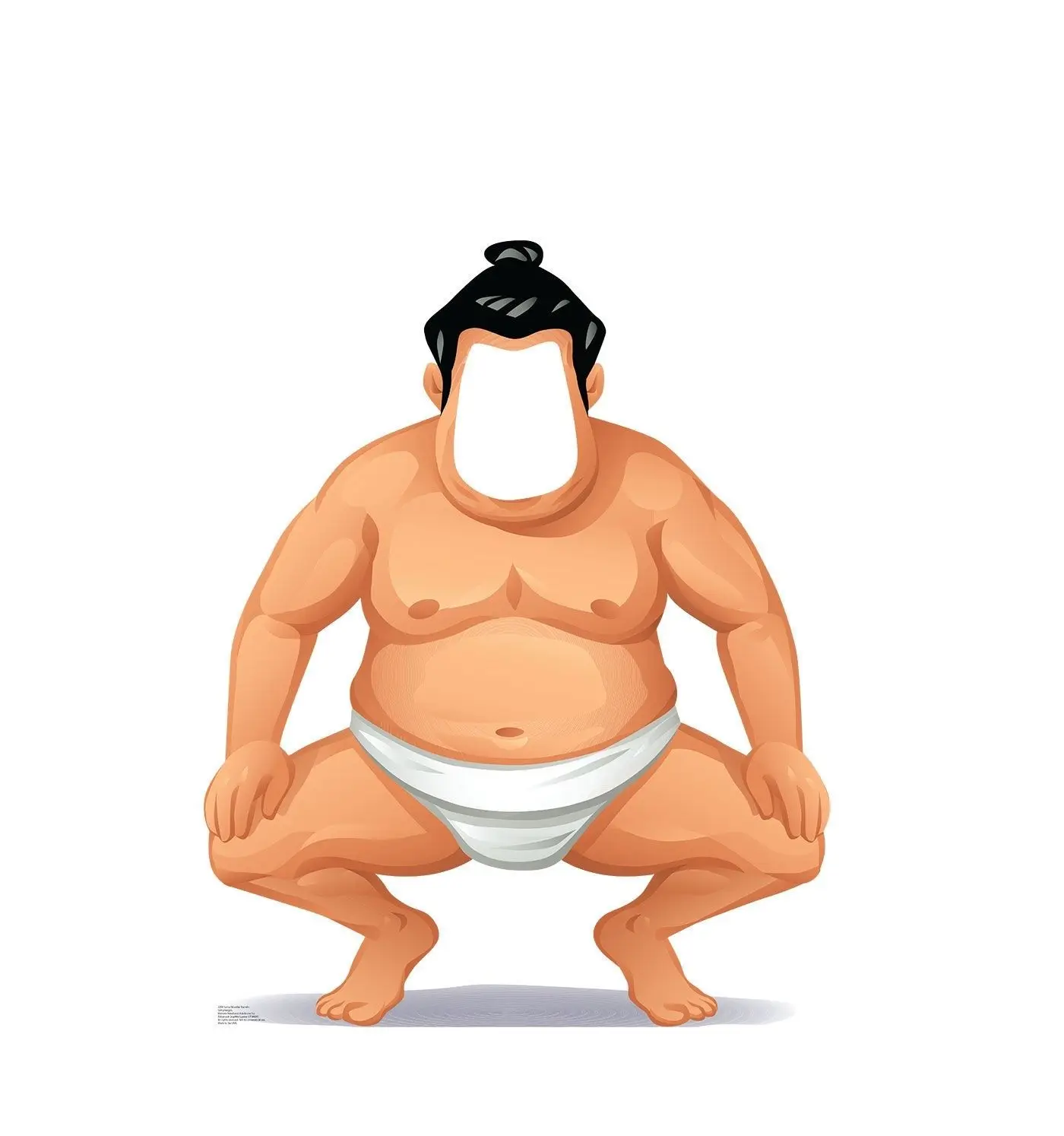 

Sumo Wrestler Standin Cardboard Cutout Standup Standee Poster Cartoon t shirt men Unisex New Fashion tshirt free shipping