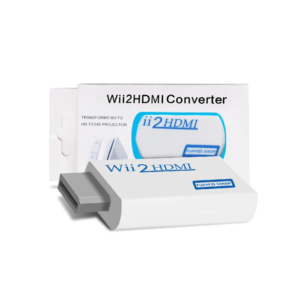 Wii к HDMI конвертер Поддержка FullHD 720 P 1080 3,5 мм аудио wii 2 HDMI адаптер для HDTV