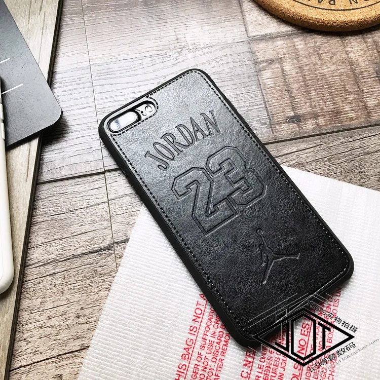 Sports Nba Air Jordan 23 Phone Cover case for iphone X XS MAX XR 10 8 7 6 6S PLUS Soft Luxury Leather Couple Cases Coque Capa