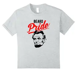 2019 модная летняя стильная футболка с бородой и гордостью Авраама Линкольна, футболка