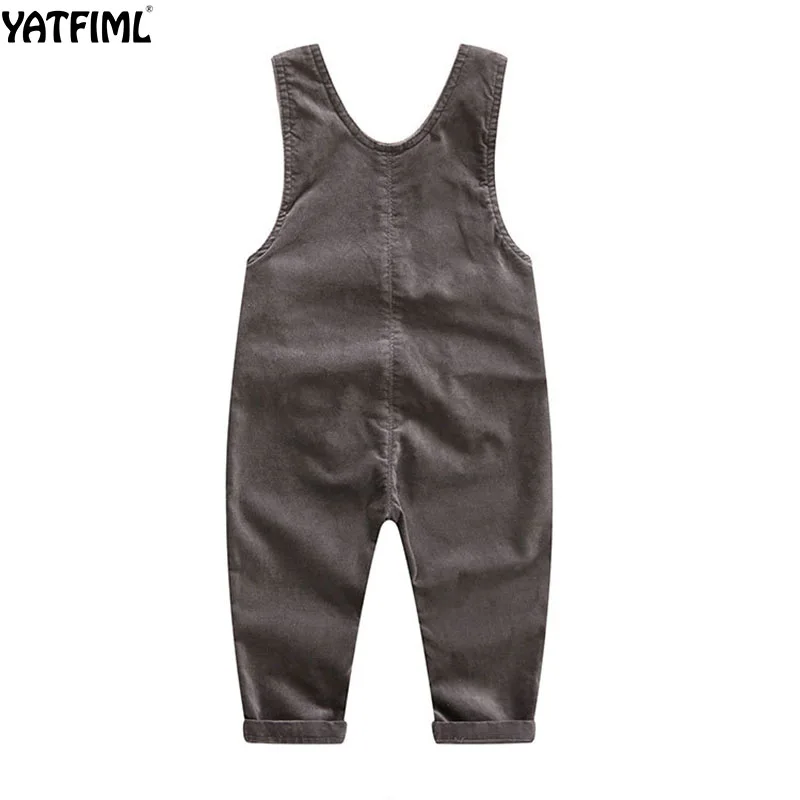 YATFIML/ г.; весенне-осенний вельветовый комбинезон без рукавов для новорожденных мальчиков; хлопковая одежда; комбинезон; популярная куртка
