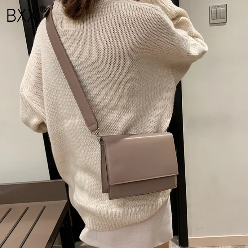 

[BXX] High Quality PU Leather Female Bag Women's Single Shoulder Crossbody Bags Handbags Clutch Evening Bag Messenger Bag HF315