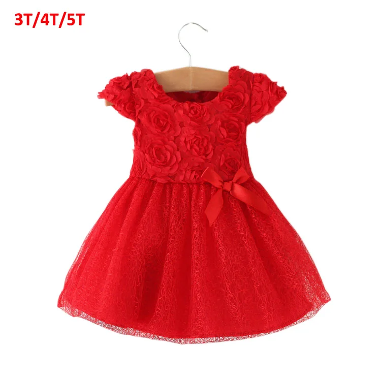 Новая одежда для маленьких девочек Розничная, весна-лето осень зимние платья с бантом детское платье-пачка для маленьких девочек на день рождения - Цвет: Red