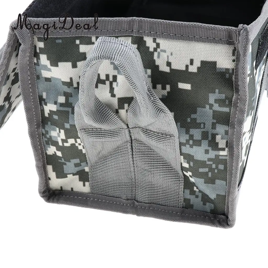 MagiDeal Tent Nail Storage Bag Tent Stakes Pegs Pouch Holder Tool Case Tote Carry Bag camo bag