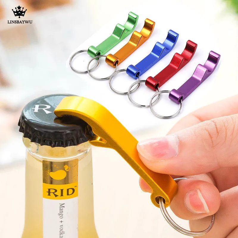 1Pcs Portable 4in1 Bottle Opener Key Ring Chain Keyring Metal Beer Bar Tool Claw