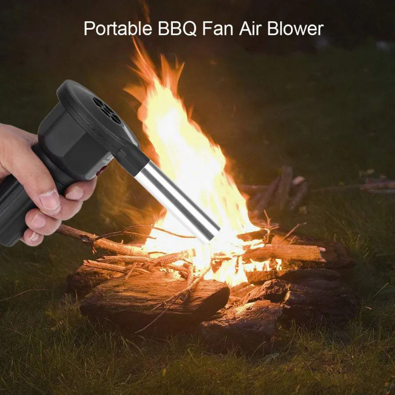 

Mini Electric Barbecue Air Blower BBQ Fan Air Blower for (Not including Battery Delivery) Outdoor Camping BBQ Barbecue Tool