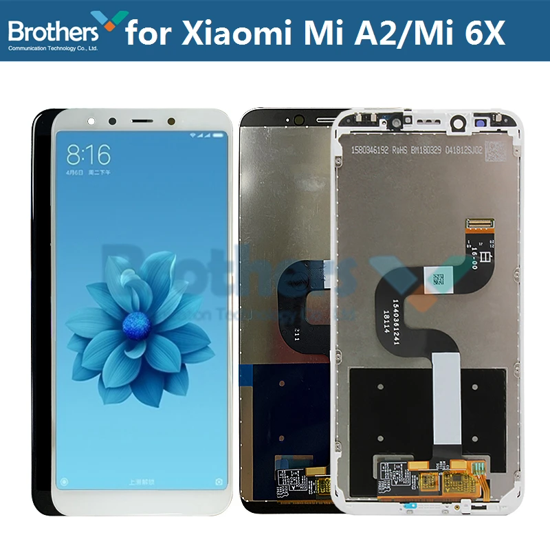 LCD Screen for Xiaomi Mi A2 6X Display Touch Digitizer Assembly 5.99'' Replacement Tested AAA | Мобильные телефоны и