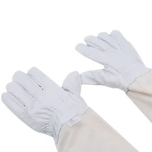 1 пара профессиональная защита для Пчеловодство перчатки козья кожа рукава антиукус пчелы инструменты для хранения пчеловод пчеловодство оборудование