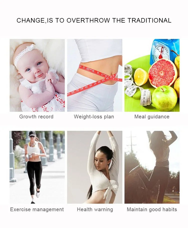 TS-8028 Bluetooth 4.0 LCD Battery Smart App Body Fat Scales Weight Data Analysis Weight Tools