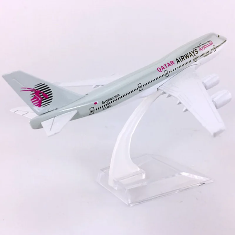 16 см 1:400 Boeing B747-400 модель воздушный катарский Воздушный самолет с базовым сплавом самолет Коллекционная демонстрационная модель игрушки