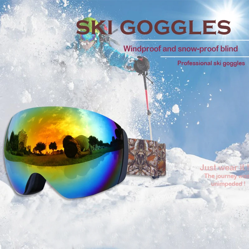 EYTOCOR, профессиональные, UV400, мужские, женские, зимние очки, двухслойные, унисекс, для взрослых, сноуборд, очки, очки для катания на лыжах, коньках