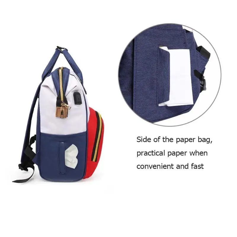 Мумия подгузник для беременных сумка usb зарядка портативный рюкзак большой емкости Детская сумка для прогулки с ребенком уличная дорожная сумка для мам