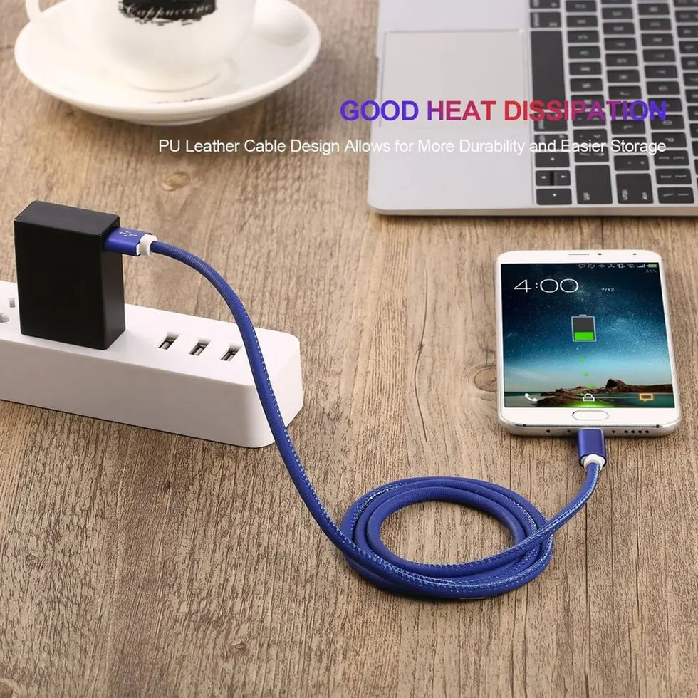 10PCS PU USB Data Cable For Samsung Android Mobile Phone Cables Digital