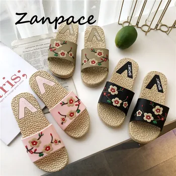 

2019 Home Slippers Women Summer Fashion Cute Indoor Slides Comfortable Lovely Women Flip Flop Female Shoes Non-slip Slippers