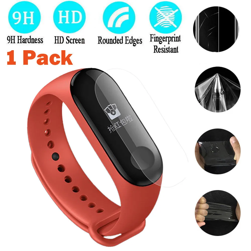 

HIPERDEAL Film For Xiaomi Mi Band 3 1PC Tempered Soft Film Screen Full Cover Screen Protector Fashion Smart Band Protect QIY05