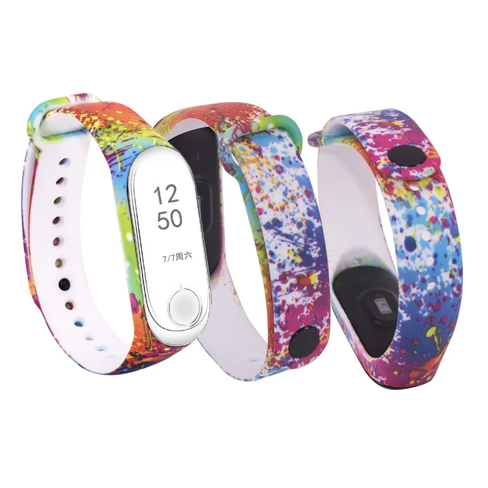 Silicone Wearable Devices New Colorful Strap For Xiaomi Mi Band 3 Wearable Smart Bracelet Accessories Replacement Band