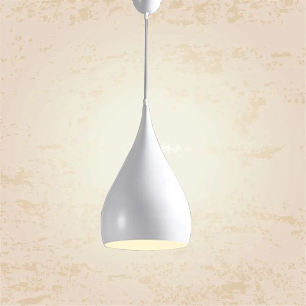 Люстра для кухни люстры для кухни Модный светодио дный светодиодный современный подвесной светильник столовая лампа Минималистичная черная алюминиевая Подвесная лампа для кухни спальни - Цвет корпуса: Белый