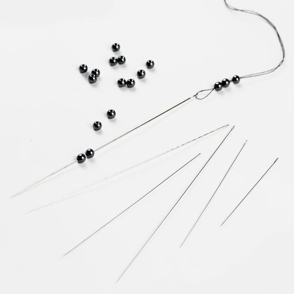 costura y artesanía 500 / 1000 agujas con cabeza de puntas de acero inoxidable para joyas 38 mm 