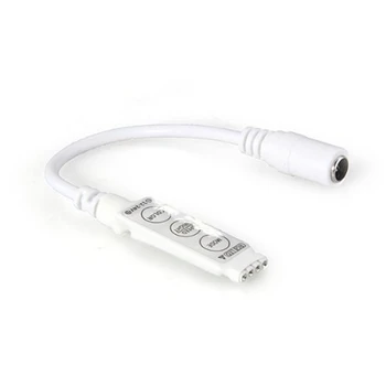 

Brand New 12V-24V 12A 3 Channels White Dimmer Controller for RGB LED Light Strip