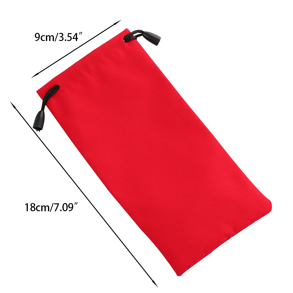 Sunglasses Bag 5PCS Soft Waterproof Drawstring Dustproof Glasses Bag Pocket Spectacles Cloth Pouch Eyewear Accessories