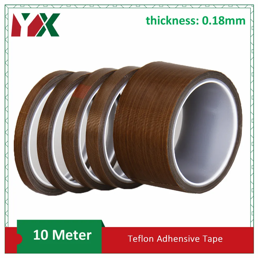 

Teflon Resistant High Temperature Adhesive Cloth Insulation 300 Degree Vacuum Sealing Machine Teflon Tape 10 meter*0.18mm