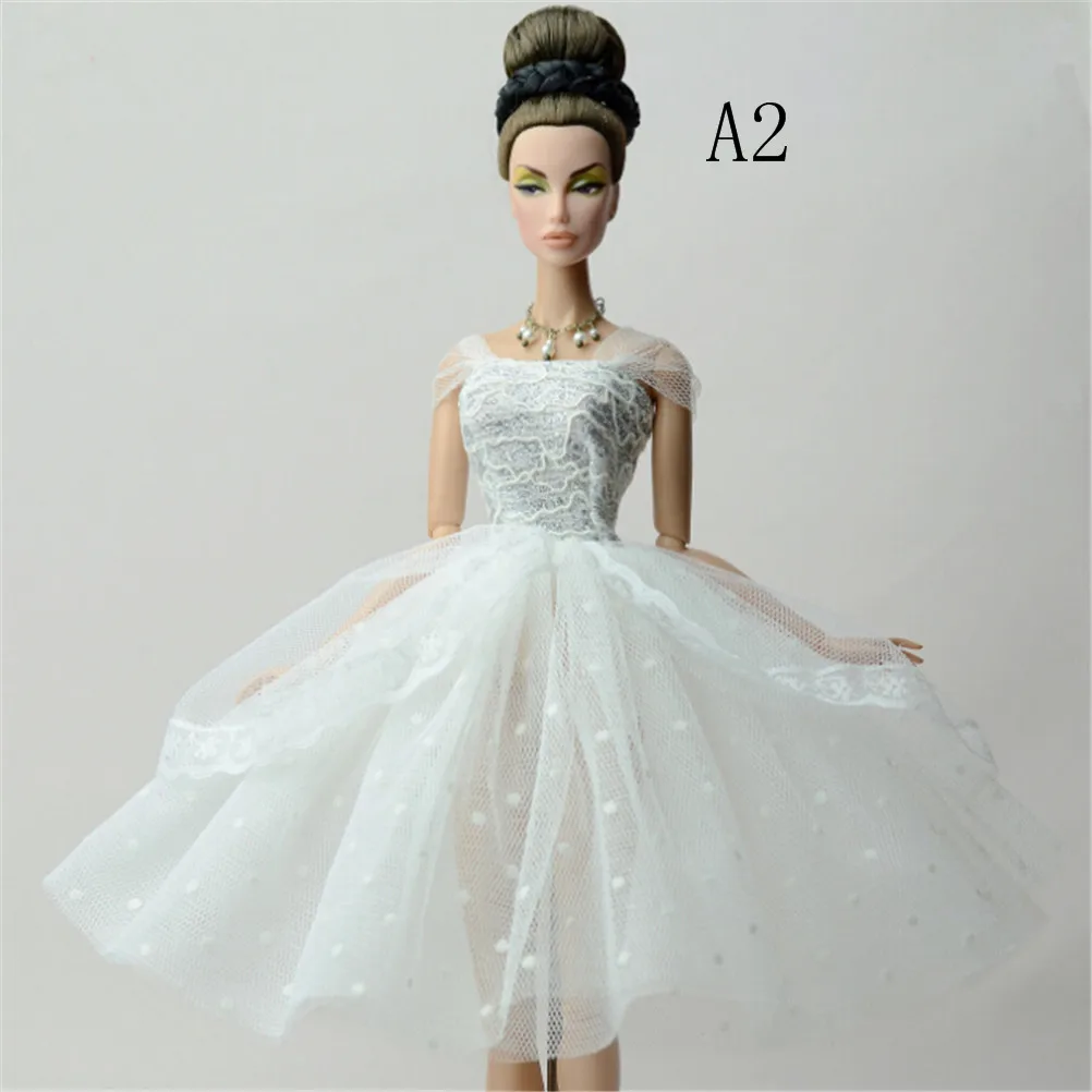 Аксессуары для кукол, платья для кукол, элегантное женское черное маленькое платье, вечернее платье, Одежда для кукол, для 1/6, BJD, кукла, подарок - Цвет: A2