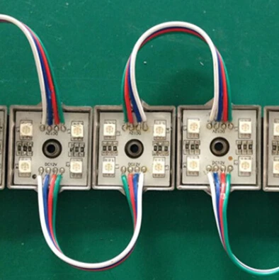 Супер яркий Водонепроницаемый 20 шт светодиодный 5050 4 Светодиодный модуль DC 12 V 4 светодиодный s квадратный светодиодный модули освещения