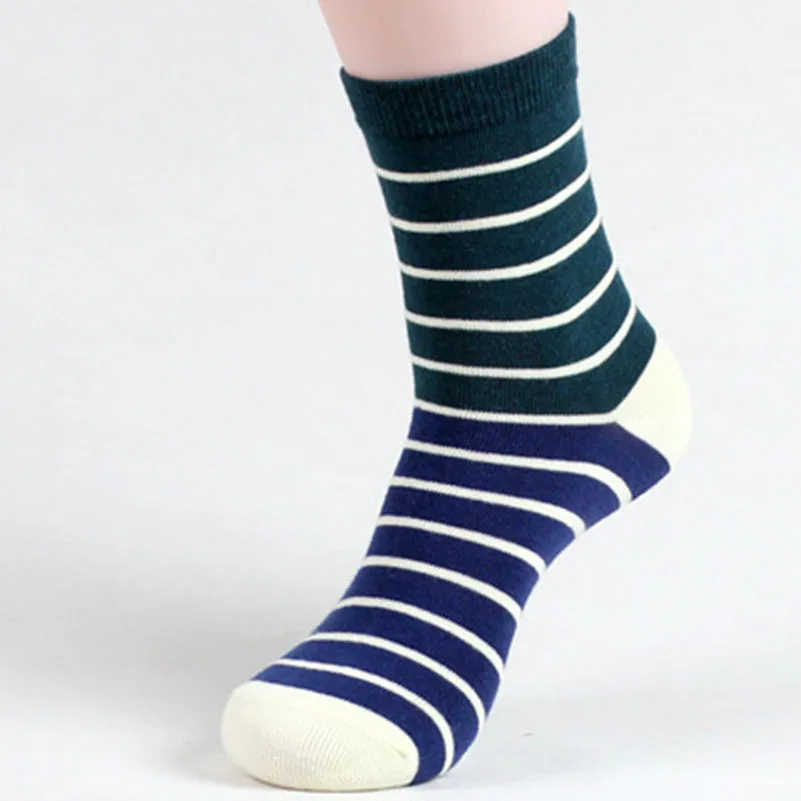 5 пар мужские длинные носки с принтом красочные весна осень мягкие теплые смешные мужские носки полосатые художественные носки хип-хоп Meias