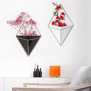 

Creative Vase Frame vase decoratio Indoor Hanging Planter Geometric Vase Wall Decor Container Succulents Plant Pots