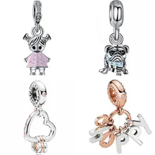 Новое поступление, животное, Лев, резная птица, мышь, любовь, сердца, хрустальные подвески, бусины, подходят для Pandora, очаровательные браслеты...(China)