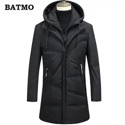 BATMO 2018 Новое поступление Зима Высокое качество thiked теплый 85% белая утка вниз куртки с капюшоном Мужские, зимние парки мужские 98522