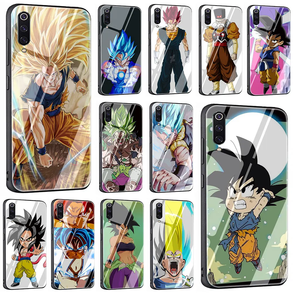 Dragon Ball; DragonBall закаленное Стекло чехол для телефона чехол для Xiaomi mi 8-9(США); красные mi 4X 6A Примечание 5 6 7 Pro Pocophone F1