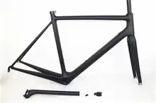 810g Carbon Glossy Cycling Road Bike Frame 51/54/56cm Bicycle Fork + Seatpost + Clamp