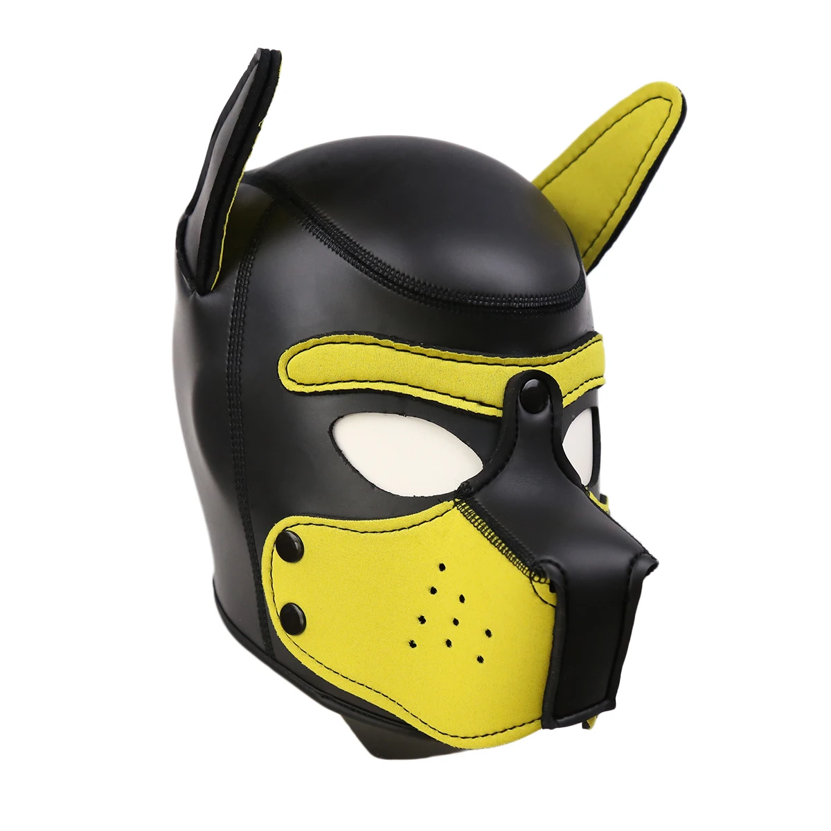 Мягкие латексные резиновые ролевые игры маски собаки щенка Косплей полная голова+ уши 10 цветов - Цвет: F1