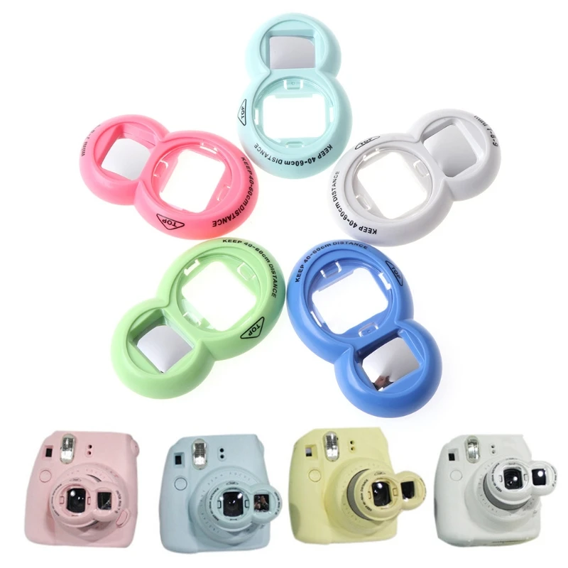 

OOTDTY Instax Mini 8/9 Rotary Self Shot Mirror Close up Lens For FujiFilm Film Camera