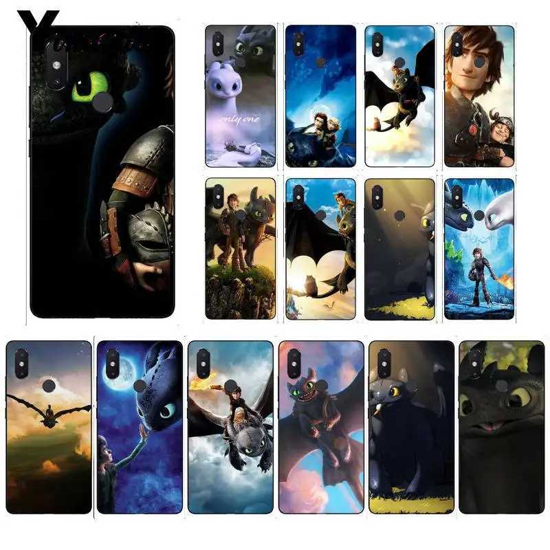 

Yinuoda toothless How To Train Your Dragon Phone Case Shell for Xiaomi Mi 6 Mix2 Mix2S Note3 8 8SE Redmi 5 5Plus Note4 4X Note5