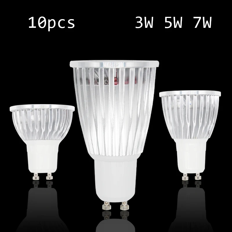 

10PCS Lampada De LED Lamp GU10 220V Ampoule LED Spotlight GU5.3 110V COB Bombillas LED Bulbs Light Bulb Lamparas 3W 5W 7W
