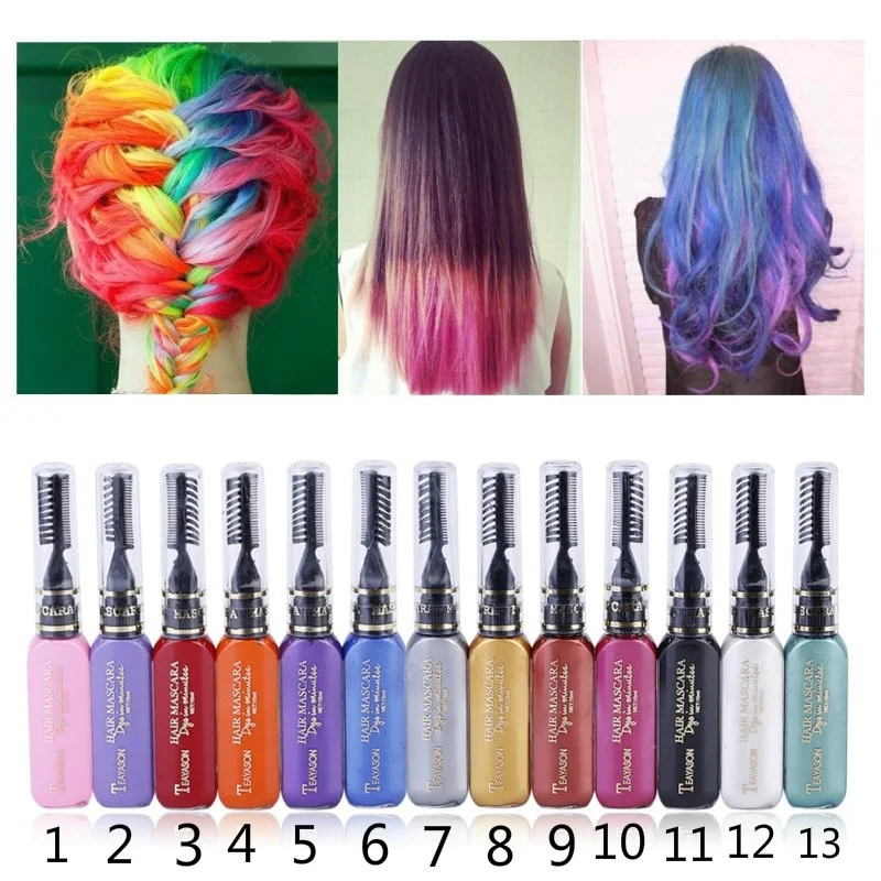 

TEAYASON Disposable hair dye paste white dark blue single dye paste wholesale color hair dye color mascara dual-use