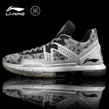 Li-Ning/мужские баскетбольные кроссовки WOW 5 серого цвета с камуфляжным принтом way5, подушками и подушками, спортивная обувь с подкладом, ABAM057 XYL099