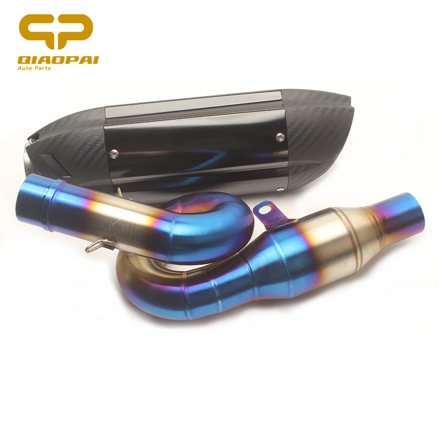 

Muffler Motorcycle Exhaust Link Pipe Slip on Mid Tube Escape Moto Connect Pipe DB Killer for Kawasaki Z800 Full Exhaust Systems