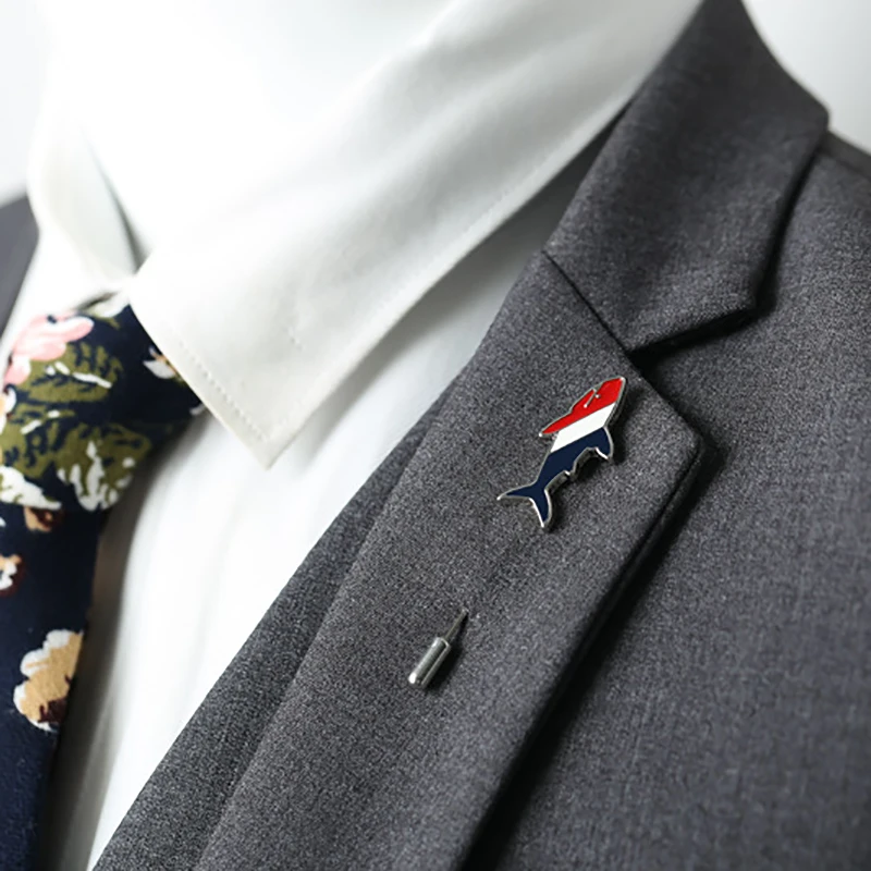 Mens Fashion Metal Lapel Pin for Women Men Suit Dress Decoration