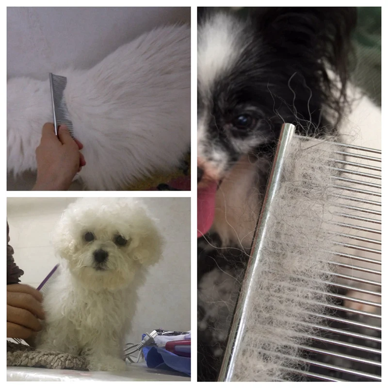 Dog Combs Stainless Steel Hair Removal Brush For Dog Cat Furminators Pet Grooming (3)