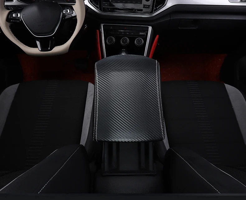 Lsrtw2017 углеродного волокна кожа чехол для сиденья автомобиля для volkswagen t-roc
