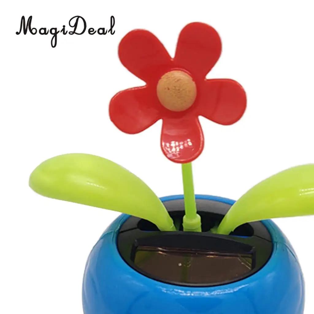Solar Powered Insect Flower Sunflower Dancing Swing Doll   Toy Home Decor Car Ornament Flowerpot Figure Gifts