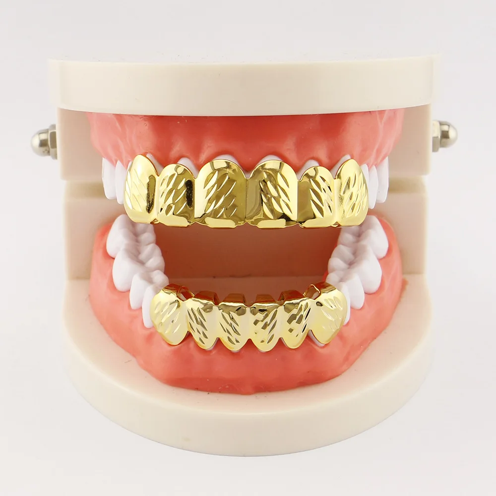 Lucky Sonny Factory Price Teeth Grillz Set Top&Bottom Dental Grills Hiphop Teeth Caps Body Jewelry Vampire Cosply Joyeria Bijoux (4)